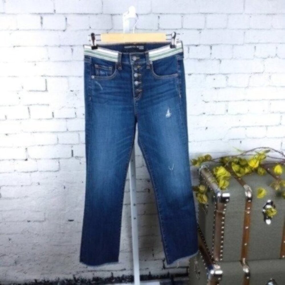 Veronica Beard Carolyn 10" Baby Bootcut Jeans Blue Size 26